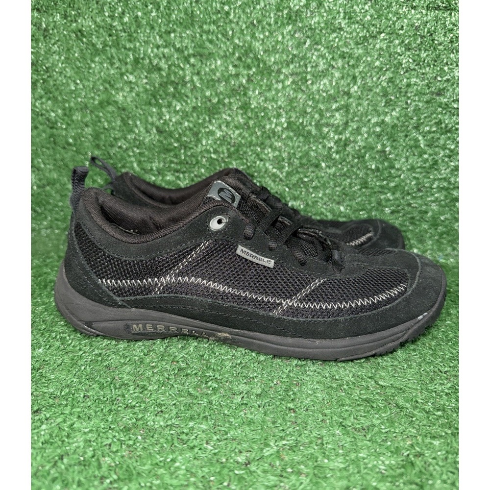 Merrell Shoes Womens Size 8 Kamori Black Suede Hiking Walking‎ Athletic Sneakers